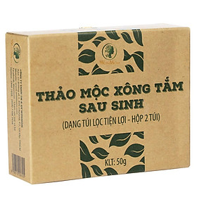 Thảo mộc xông tắm sau sinh Wonmom 50Gr 2 Túi hộp