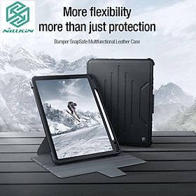 Bao da kèm kệ xoay 360 Nillkin Bumper SnapSafe Magnetic cho Pad Gen 10 2022 - Hàng chính hãng