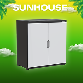 Tủ giày nhựa 2 cánh Sunhouse KS-CA726S - Xám Trắng