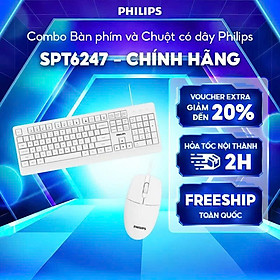 Mua Combo Bàn phím và Chuột có dây Philips SPT6247 - Hàng chính hãng
