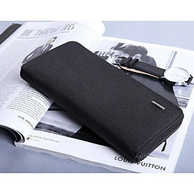 Ví dài nam cầm tay chất liệu vải jeans cao cấp