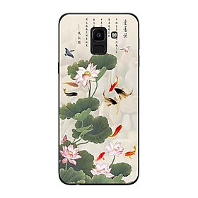 Ốp Lưng in cho Samsung Galaxy J6 2018 mẫu Tranh Cá Koi  - Hàng Chính Hãng