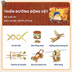 Đồ chơi lắp ráp mô hình lắp ghép robot vũ trụ, Đồ chơi khoa học Stem cho bé 5,6,7,8,9,10 tuổi Mideer stembox