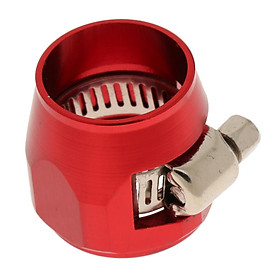 AN10 Hose End Anodized finish Fuel Oil Water Line Clip Clamp Fitting Red
