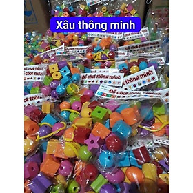 Đồ Chơi Luồn Dây Xâu Hạt Nhựa Thông Minh Rèn Luyện Vận Động Tinh Cho Bé