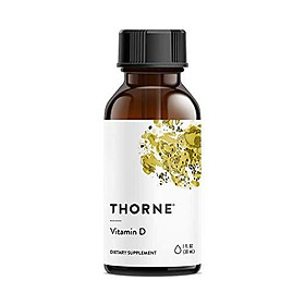 Thorne Research - Vitamin D Liquid (Metered Dispenser) - Supplement for Healthy Bones and Muscles - 1 fl oz