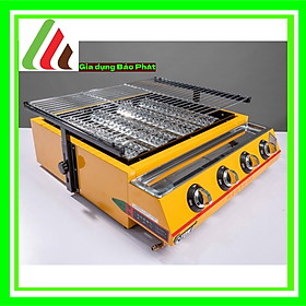Mua Bếp nướng gas BBQ ETON K255 4 họng đốt dài nướng hải sản  nướng thịt  nướng cá cho gia đình quán ăn nhà hàng