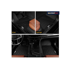 Thảm lót sàn xe ô tô Cadillac XT5 2015- đến nay nhãn hiệu Macsim 3W - chất liệu nhựa TPE đúc khuôn cao cấp - màu đen,.