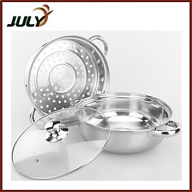 Mua NỒI HẤP XỬNG 2 TẦNG INOX MẶT KÍNH - JL