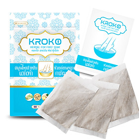 Thảo dược ngâm chân thải độc cơ thể KROKO Foot Soak Thái Lan (1 túi 10 gói nhỏ)