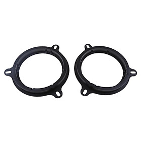 2Pieces 6.5 Inch Black Plastic Speaker Adapter Bracket Ring for Nissan/Great Wall H5 (front door) Verna/Kia K2/ZOTYE Z300