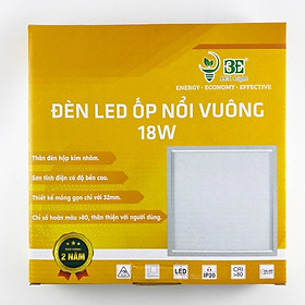 Đèn LED Ốp Trần Vuông 3E LED LIGHT Lắp Nổi Công Suất 18W 24W Ánh Sáng 6000K Bảo Hành 2 Năm