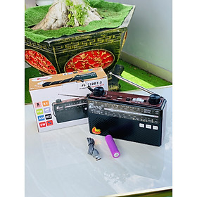 Mua Đài radio FP712BT cổ điển vintage dùng pin sạc có năng lượng mặt trời quà tặng ông bà cha mẹ ý nghĩa hàng nhập khẩu