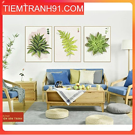 Tranh treo tường - Bộ 3 bức canvas tổng hợp 24 , tranh canvas giá rẻ
