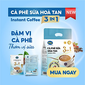 Cà phê sữa hòa tan 3in1 Lekofe 100% cà phê nguyên chất  đậm vị cà phê thơm vị sữa Túi 24 gói 432g