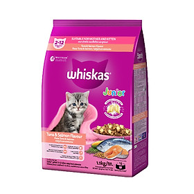 Hình ảnh Đồ Ăn Cho Mèo Con Whiskas Vị Cá Biển Và Sữa Dạng Túi 1.1 Kg