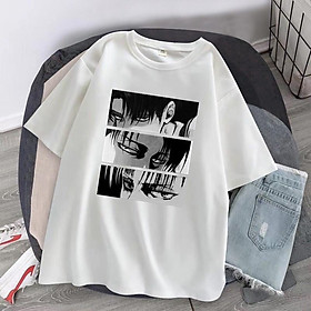 Áo thun tay lửng Levi Ackerman anime Attack On Titan nhiều màu nam nữ đủ size