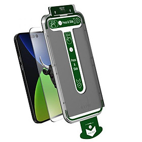 Bộ kính cường lực + Tool hỗ trợ dán cường lực MIPOW Ultra HD KingBull Premium Silk dành cho iPhone 14/13 Series tặng dán lưng Hàng Chính Hãng