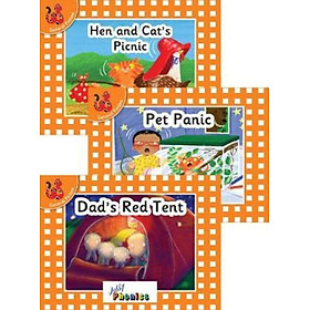 Hình ảnh Sách - Jolly Phonics Orange Level Readers Set 2 : in Precursive Lett by Louise Van-Pottelsberghe (UK edition, paperback)