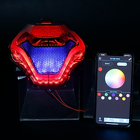 Đèn Hậu A11 Exciter 150 tích hợp xi nhan điều khiển Bluetooth đổi màu theo ý thích