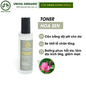 Nước Toner Hoa Sen thiên nhên UMIHOME 50/100ml cấp ẩm sáng da cân bằng độ pH hiệu quả