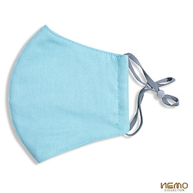 Khẩu Trang Vải 3D NEMO Full Linen Cao Cấp, Màu Pastel, Lọc Bụi, Chống Nắng, Kháng Khuẩn - KTGB