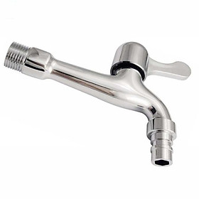Vòi hồ KG67 sử dụng cho máy giặt, tưới cây, rửa xe.. chất liệu đúc inox304 - Hàng chính hãng - Dài
