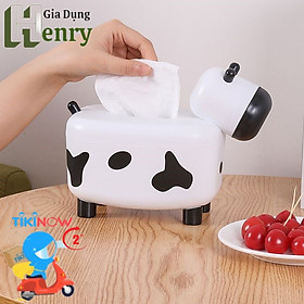 Mua Hộp Đựng Giấy Ăn Để Bàn Hình Cừu Đa Năng 2in1 Có Ống Đựng Tăm - Hàng cao cấp
