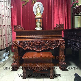 Mua Sập Thờ Tứ Linh Gỗ Gõ Đỏ