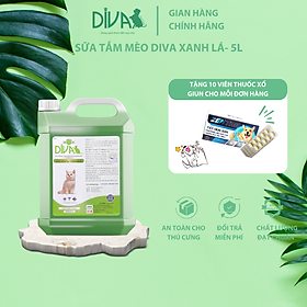 SỮA TẮM MÈO DIVA XANH LÁ 5L (DIVA FORMULA 6)