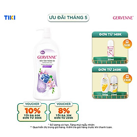 Sữa tắm trắng da hương nước hoa Gervenne 450gchai - Việt Quất và Lan Nam Phi