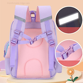 Balo cho bé đi học tiểu học lớp 1 3 vải Oxford cao cấp kèm hộp bút màu pastel dễ thương 3028