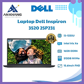 Mua Laptop Dell Inspiron 3520 25P231 (Core i5 1235U/ 16GB/ 512GB SSD/ Intel UHD Graphics/ 15.6inch Full HD/ Windows 11 Home + Office Student/ Black/ Vỏ nhựa/ 1 Year) - Hàng Chính Hãng - Bảo Hành 12 Tháng