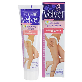 Kem tẩy lông dùng cho da nhạy cảm và vùng bikini Velvet Depilation Cream For Sensitive Skin 100ml