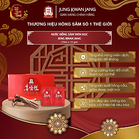 Nước Uống Tăng Lực Hồng Sâm  KGC Jung Kwan JangWon (15 gói)-SYPT