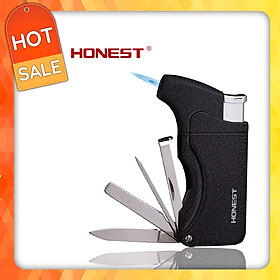 Mua Vỏ Hột Quẹt Bật Lửa khò gas 1 tia kiêm bộ dụng cụ đa năng Honest BCZ241 thiết kế đẹp độc lạ - dùng gas cao cấp ( giao màu ngẫu nhiên )