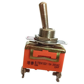 Toggle Switch, SPST ON-OFF 2 Position 2 Pins Latching, AC 250V 15A
