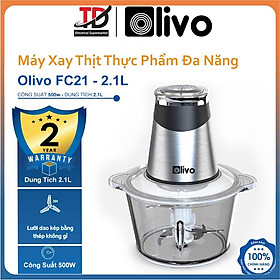 Mua Máy Xay Thịt Olivo FC21  Dung Tích 2.1L - Công Suất 500W - Xay Thịt Làm Ruốc  Hàng Chính Hãng