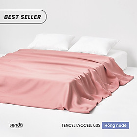 Vỏ chăn Lụa Tencel lồng được ruột 2mx2m2 1m8x2m 1m6x2m cao cấp, mền lẻ Tencel 60s trơn màu Sen Đá Home Bedding