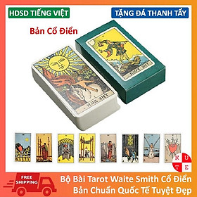 Bài Tarot Rider Smith Waite 78 Lá Cán Màng Giấy Dày Dặn Link Hướng Dẫn Tiếng Việt Và Đá Thanh Tẩy