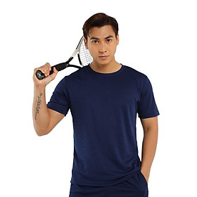 Áo thun thể thao nam nữ Simple Basic, thoáng mát, siêu nhẹ, mau khô, phù hợp các hoạt động thể thao, mặc nhà, màu xanh đen