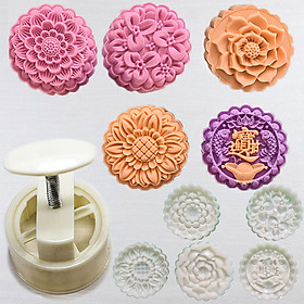 Mua Bộ Khuôn Lò Xo Làm Bánh Trung Thu 5 Mặt 125-150-180gr Ngũ Phúc