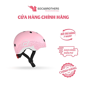 Mũ đội đầu phản quang cho bé Scoot and Ride màu Rose