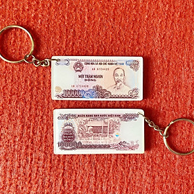 Móc khóa điện thoại - hình tờ 100k giấy xưa 1994