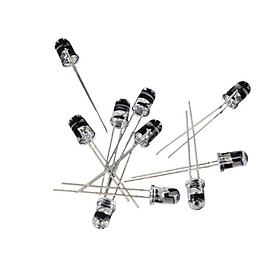 10 Pieces 5 Mm Infrared IR Emitting Diode LED Lamp for Monitor / Remote Control