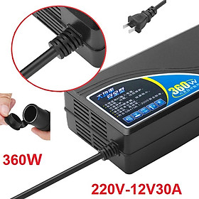 Bộ chuyển đổi nguồn 220V sang 12V-30A công suất 360W phù hợp với hầu hết tất cả các dòng máy - WM-220-12