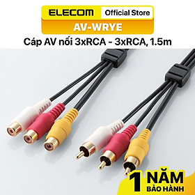 Cáp AV nối 3xRCA - 3xRCA 1.5m ELECOM AV-WRYE - Hàng chính hãng