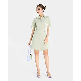 Đầm Ngắn Nữ Thời Trang JUNO Tay Ngắn Vạt Đắp JNDLU039