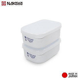 Set 02 hộp đựng thực Nakaya White Pack màu sắc trang nhã, sang trọng - nội địa Nhật Bản