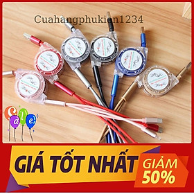 Mua BỘ CÁP SẠC 3 ĐẦU KÉO DÂY sạc siêu nhanh nhỏ gọn tiện lợi dành riêng cho iphone và samsung